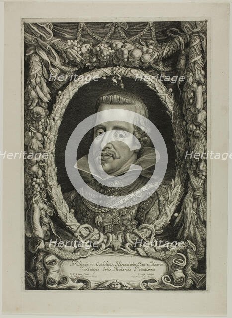 Philip IV, King of Spain, plate 12 from Duces Burgundiae (Dukes of Burgundy), 1644. Creator: Jacob Louys.