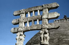South gate (torana) architraves of the Great Stupa, Sanchi, India, 75-50 BC. Artist: Unknown