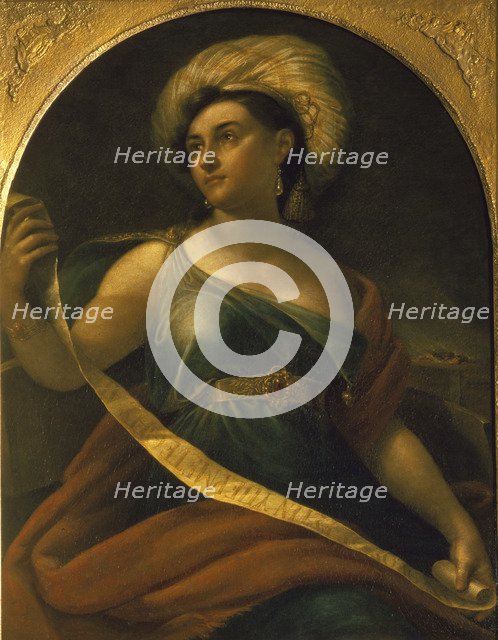 Portrait of the actress Ekaterina Semyonova (1786-1849) as Delphic Sibyl, 1828. Artist: Kiprensky, Orest Adamovich (1782-1836)