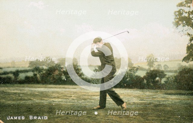 James Braid, Scottish golfer, c1910. Artist: Unknown