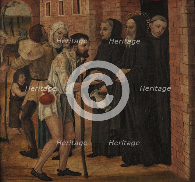 Charity of Saint Benedict, 1490. Creator: Bergognone, Ambrogio (1453-1523).
