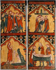 Scenes from the Life of Christ: Arrest of Christ, Christ in Limbo; Descent from the Cross..., 13th c Creator: Unknown.