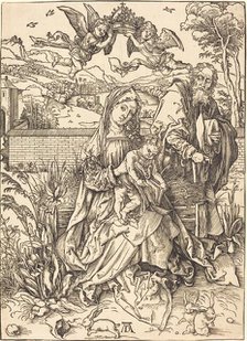The Holy Family with the Three Hares, c. 1497/1498. Creator: Albrecht Durer.