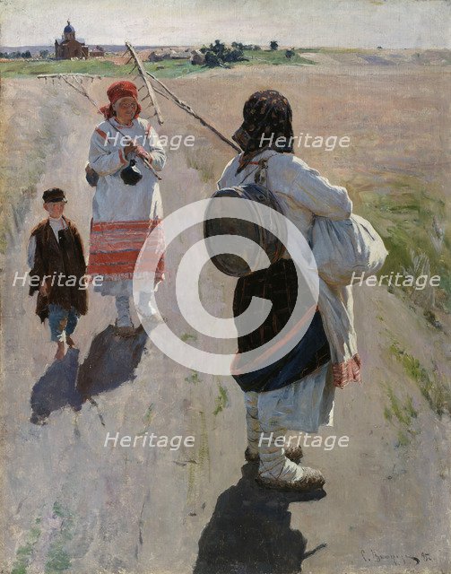 To the work, 1895. Artist: Vinogradov, Sergei Arsenyevich (1869-1938)