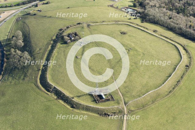 The Trundle hillfort and causewayed enclosure at St Roche's Hill, West Sussex, 2018. Creator: Damian Grady.
