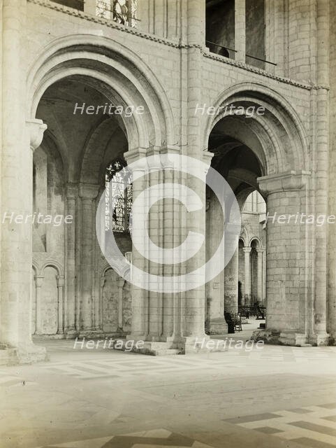 Ely Cathedral: Nave Arches, 1891. Creator: Frederick Henry Evans.