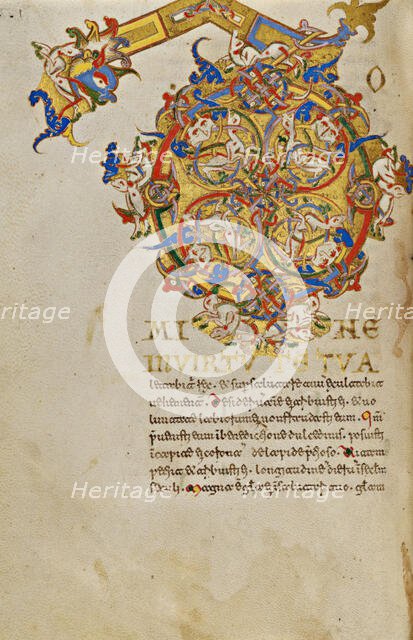 Inhabited Initial D; Breviary, 1153. Creator: Unknown.