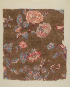 Printed Calico, c. 1937. Creator: Arelia Arbo.