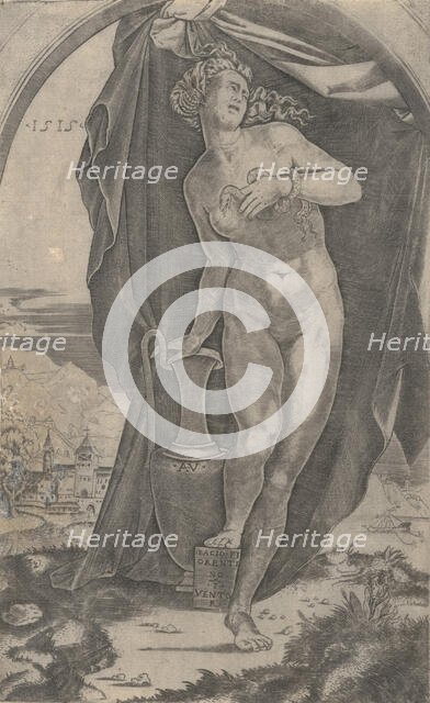 Cleopatra, dated 1515. Creator: Agostino Veneziano.