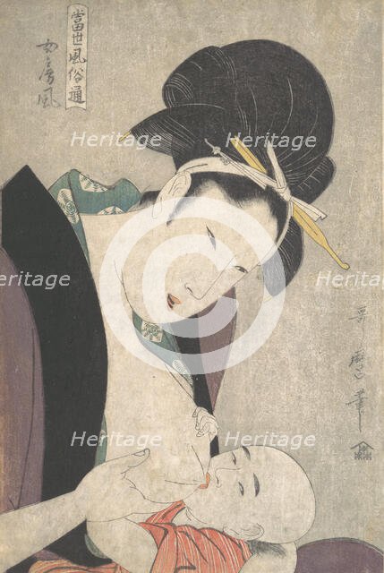 Mother and Child, ca. 1790. Creator: Kitagawa Utamaro.