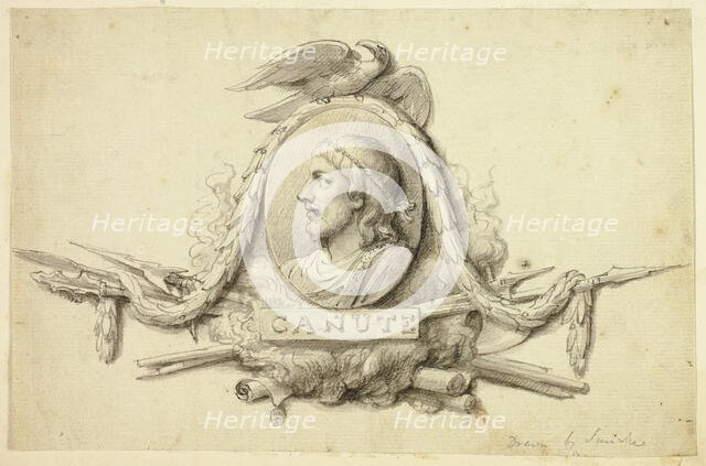 Design for Medallion of King Canute, n.d. Creator: Sir Robert Smirke.
