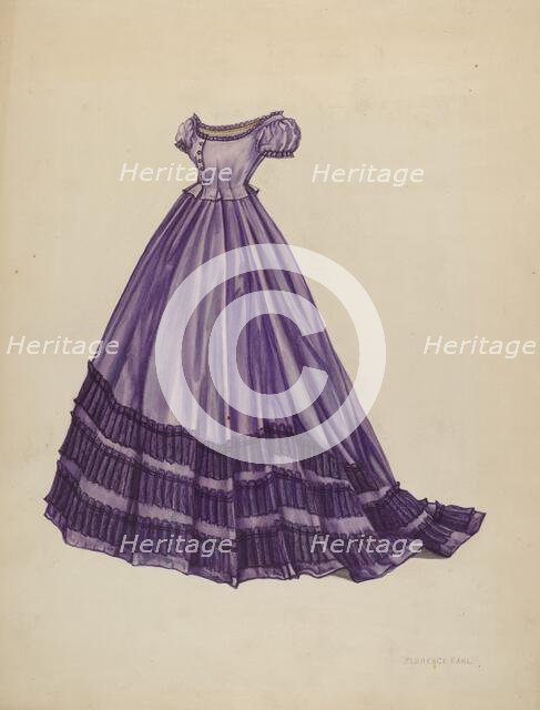 Dress, c. 1938. Creator: Florence Earl.