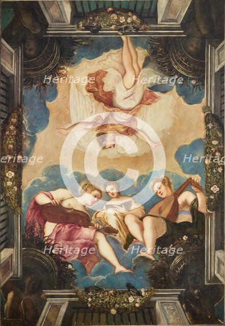 Allegory of Music, 1570s. Creator: Tintoretto, Jacopo (1518-1594).