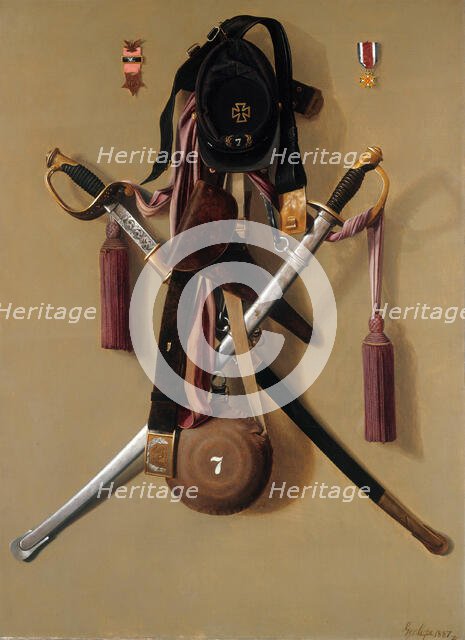 Civil War Regalia of Major Levi Gheen McCauley, 1887. Creator: George Cope.