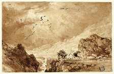 The Diligence in the Alps, n.d. Creator: Thomas Allom.