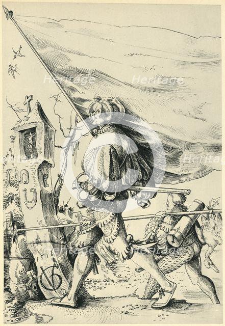 Mercenaries, 1516, (1943).  Creator: Urs Graf.