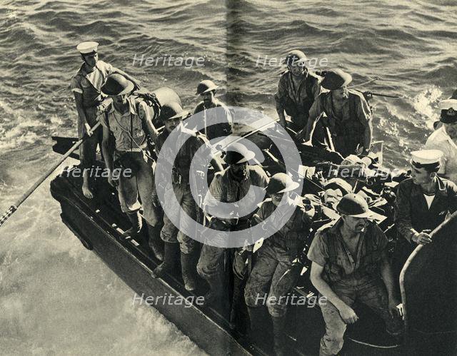 Return of a landing party of Royal Marines, World War II, c1939-c1943 (1944). Creator: Unknown.