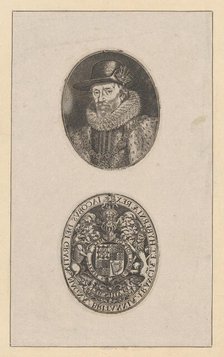 James I, King of England, ca. 1616. Creator: Simon de Passe.