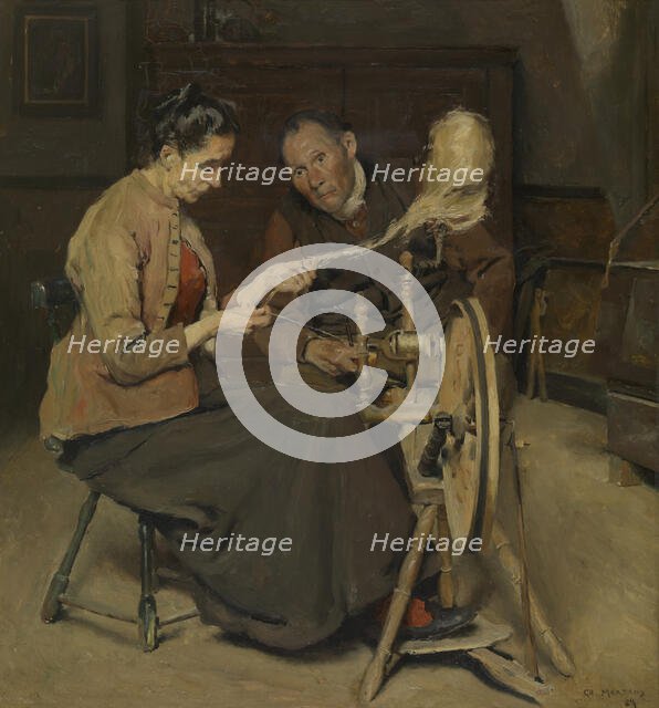 The Spinner, 1889. Creator: Charles Mertens.