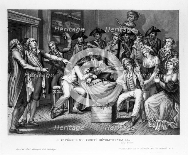 L'Intérieur du comité révolutionnaire, 1794.