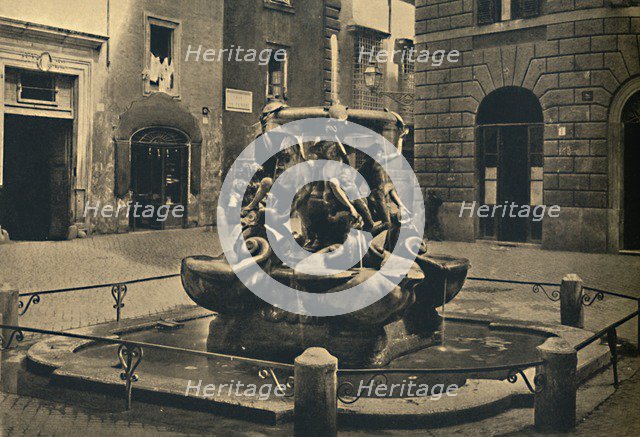 'Roma - Mattei Square. - Fountain of the Tortoises. (Landini and Della Porta 1585).', 1910. Artist: Unknown.