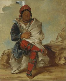 Mick-e-no-páh, Chief of the Tribe, 1838. Creator: George Catlin.