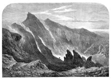 The Crater of Mount Etna - from a drawing by S. Read, 1860. Creator: M. Jackson.