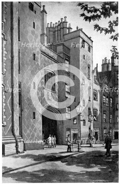 Old gateway to Lincoln's Inn, London, 1933. Artist: RA Wilson