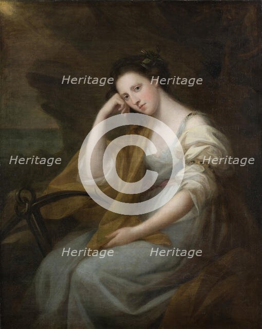 Portrait of Lady Louisa Leveson-Gower (1749/50-1827), later Baroness Macdonald, as Spes, 1767. Creator: Angelica Kauffman.