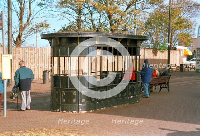Tram shelter beside the Pharos, Fleetwood, Lancashire, 1999. Artist: P Williams