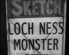 Newspaper Headline Reading: ‘Loch Ness Monster’, 1933. Creator: British Pathe Ltd.