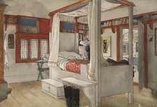 Daddy's Room. From A Home (26 watercolours), c19th century. Creator: Carl Larsson.