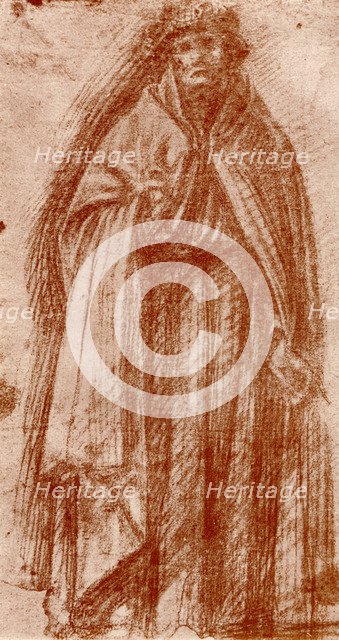 Study for the figure of an apostle, 1913.Artist: Fra Bartolomeo