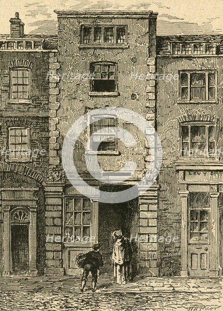 'House Said to Have Been Occupied by Dryden in Fetter Lane', 1897. Creator: Unknown.