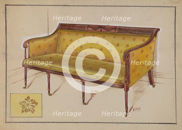 Sofa, 1936. Creator: Michael Trekur.