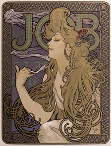 Poster for 'Job' tissue paper, 1897. Artist: Alphonse Mucha