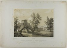 Tzarskoé-sélo Palace, View of the Chinese Bridge, c. 1820. Creator: C. Schultz.
