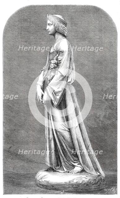 Sculpture: "Chastity", by J. Durham, in the Royal Academy Exhibition, 1860. Creator: Smyth.
