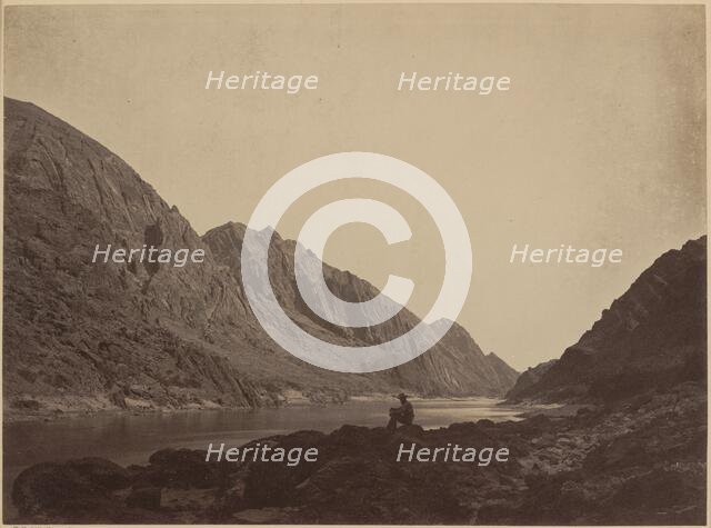 Iceberg Canyon, Colorado River, Looking Above, 1871. Creator: Tim O'Sullivan.