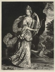 Anne Catharine Mouy, Countess of Broglia, as the Goddess Diana, n.d. Creator: Pieter Schenk.