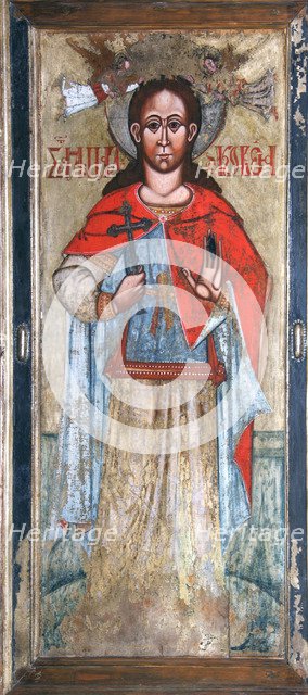 Saint Paraskeva Pyatnitsa, Early 17th cen.. Artist: Russian icon  