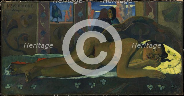 Nevermore, 1897. Creator: Gauguin, Paul Eugéne Henri (1848-1903).