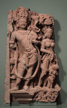 A Shaiva Guardian Figure from a River Goddess Relief, between c.850 and c.900. Creator: Unknown.