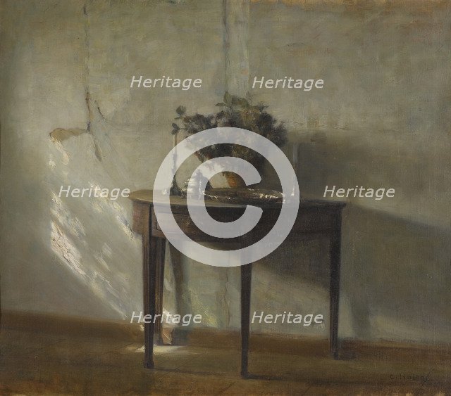 A sunlit interior. Artist: Holsøe, Carl (1863-1935)