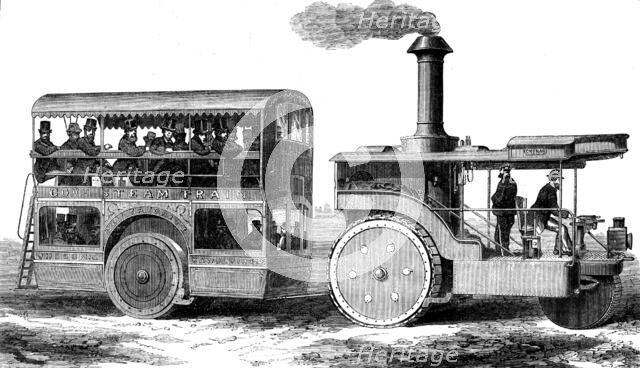Road steamer and omnibus for the Indian Government, 1871. Creator: Unknown.