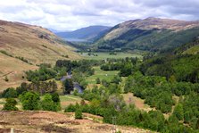 The valley above Loch Broom, Highland, Scotland.