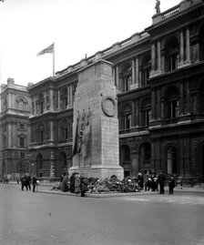 The Cenotaph, Whitehall, London, 1921. Artist: Bedford Lemere and Company