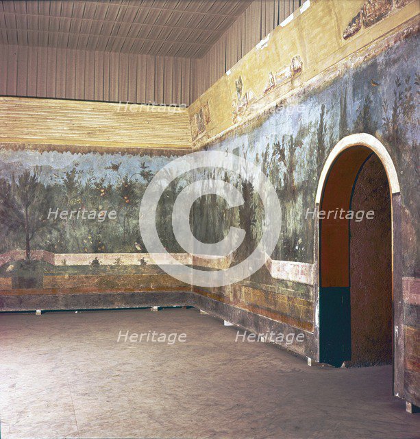 Room decoration in Livia's villa, Prima Porta, Rome, late 1st century. Artist: Unknown.