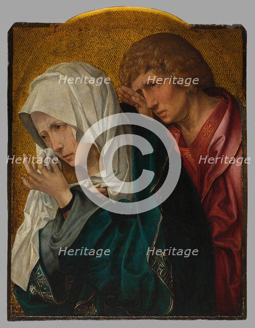 The Virgin and Saint John the Evangelist, c. 1520. Creators: Workshop of Jacob Cornelisz. van Oostsanen, Master of the Berlin Sketchbook.