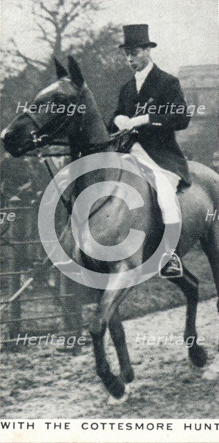 'With the Cottesmore Hunt', c1927 (1937). Artist: Unknown.